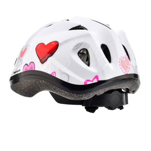 Kinderfahrradhelm Meteor KS07 M 52-56 cm Hearts