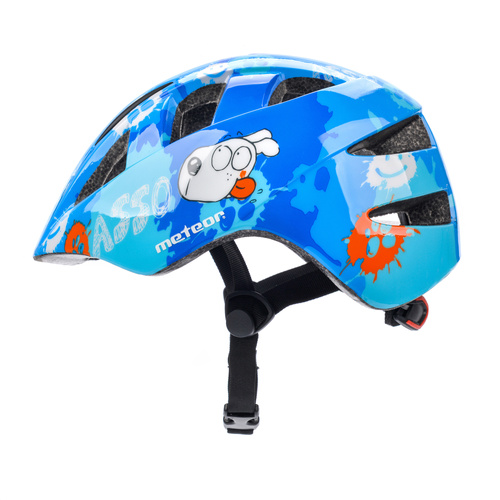 Kinderfahrradhelm Meteor PNY11 M 48-53 cm Dogs blau