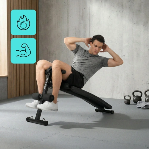 Trainingsbank Meteor, schräg, für Bauchmuskeltraining, bis 150 kg