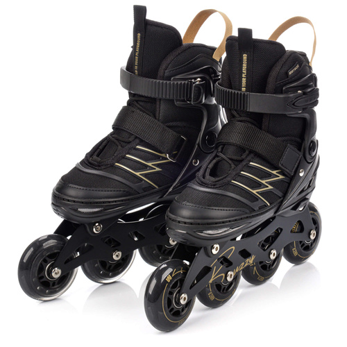 Inlineskates Meteor L 38-43 Buzzy schwarz/goldene Farbe
