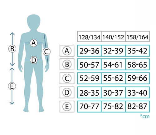 Thermoaktive Unterwäsche Kinder Meteor 158/164 Schwarz