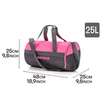 Fitness-Tasche Meteor Siggy 25 l rosa/grau