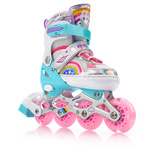 4-in-1 Meteor Rainbow Rollschuhe XS 25-28