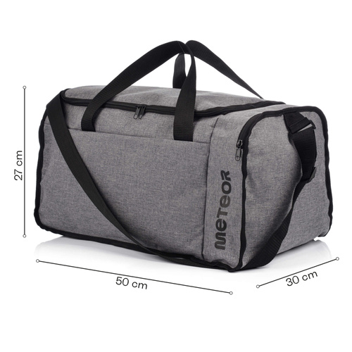 Meteor Fitness Tasche Odyn 40 l Graumelange/schwarz
