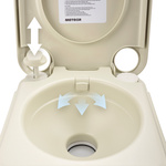 Tragbare Toilette Meteor 20 l creme