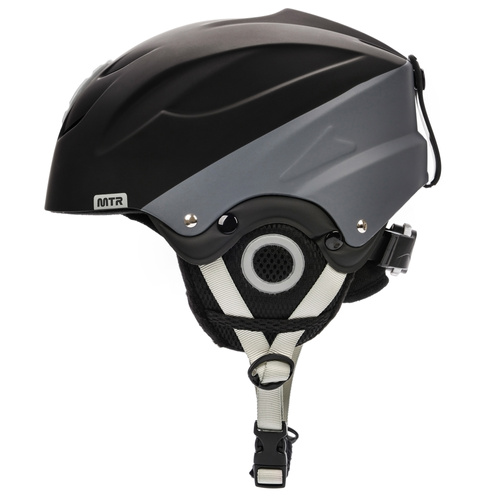 Skihelm Meteor Lumi S 53-55 cm schwarz/grau