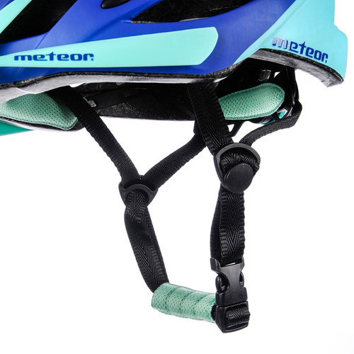 Fahrradhelm Meteor Marven L 58-61 cm navy blau/mint