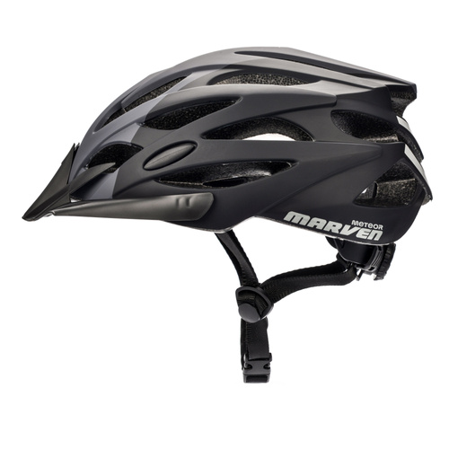 Fahrradhelm Meteor Marven S 52-56 cm grau/dunkelgrau/schwarz