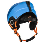 Skihelm Meteor Lumi S 53-55 cm blau/grau