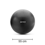 Fitnessball Meteor 55 cm schwarz
