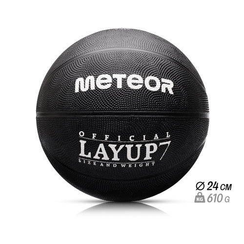 Basketball Meteor Layup 7 schwarz