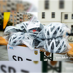 Fahrradhelm Meteor MV29 Drizzle L 58-61 cm weiß/grau