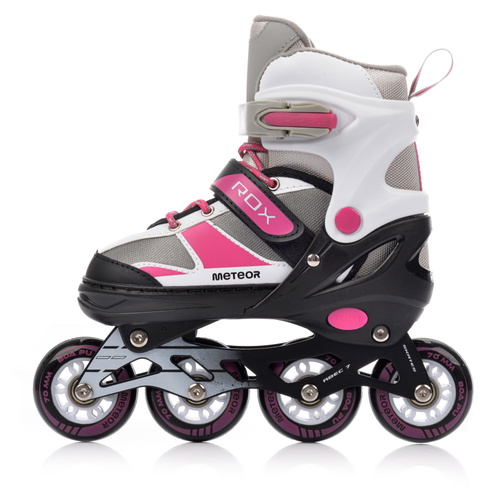 Meteor Rox M Rollerskates 34-37 rosa/grau
