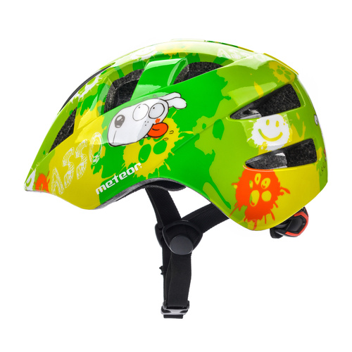 Kinderfahrradhelm Meteor PNY11 S 43-48 cm Dogs grün