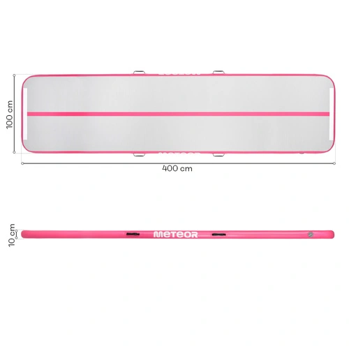 Aufblasbarer akrobatischer Weg Meteor 400 cm pink