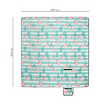 Picknickdecke Meteor 2XL 200x200 cm flamingos