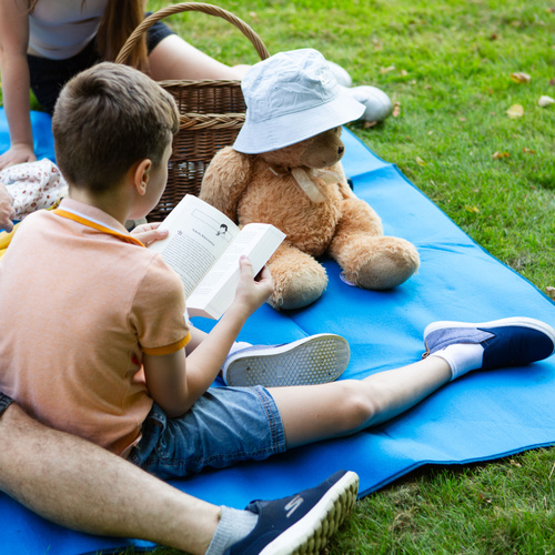 Picknickdecke Meteor 2XL 200x200 cm blau