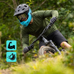 Fullface-Fahrradhelm Meteor Hydra M 55-58 cm schwarz/blau
