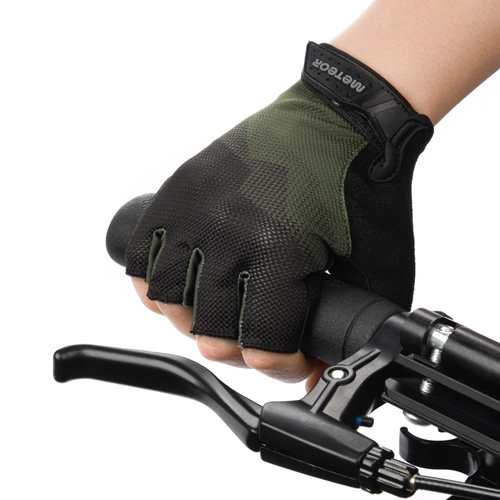Fahrradhandschuhe Meteor MX21 L schwarz/dunkelgrün