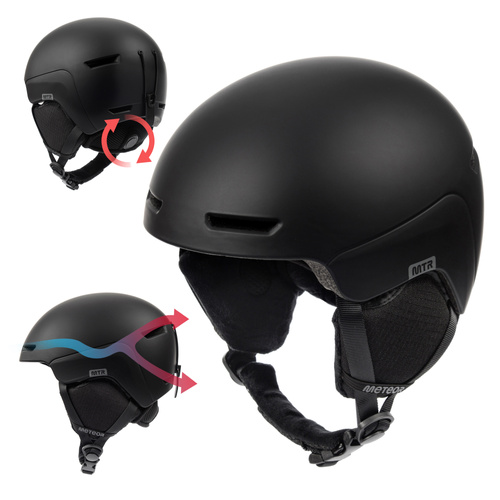 Skihelm Meteor Avalo S 53-55 cm schwarz