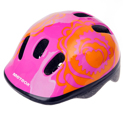 Kinderfahrradhelm Meteor MV6-2 XS 44-48 cm Big Flower