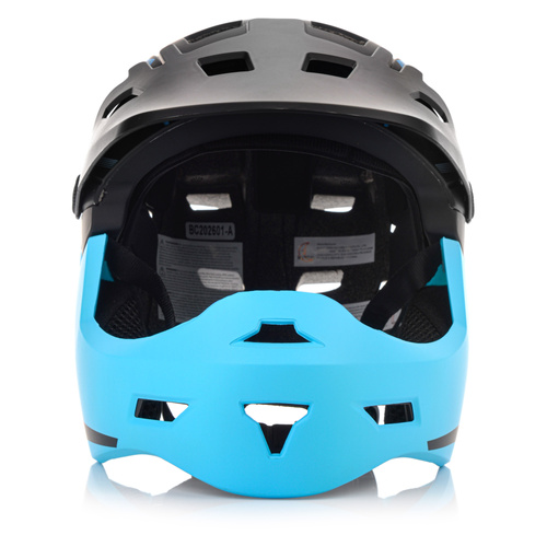 Fullface-Fahrradhelm Meteor Hydra M 55-58 cm schwarz/blau