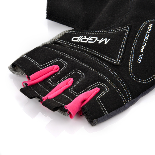 Radsporthandschuhe Meteor Gel GX34 XL grau/rosa