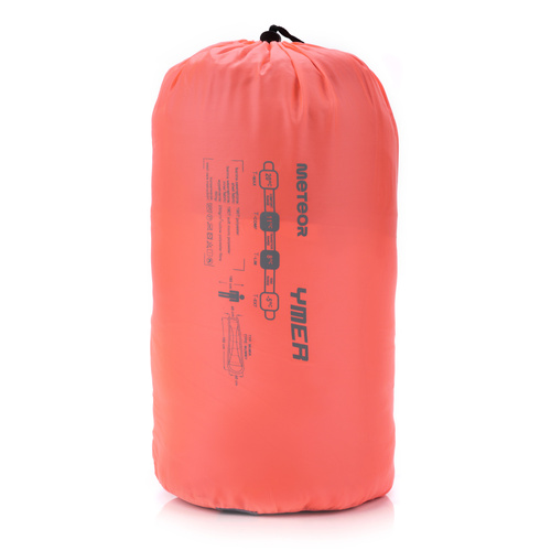Schlafsack Meteor Ymer neon orange/grau