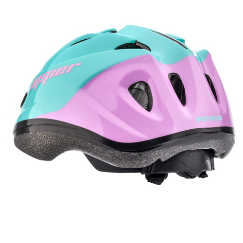 Kinderfahrradhelm Meteor KS07 M 52-56 cm Apper mint/rosa