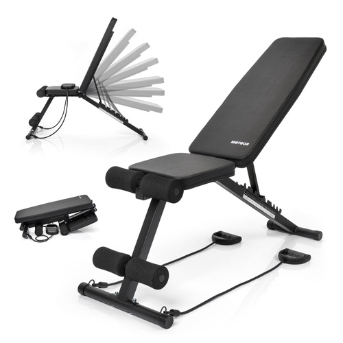Trainingsbank Meteor verstellbar, bis 200 kg, mit Expandern