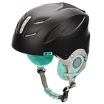 Skihelm Meteor Lumi M 55-58 cm mint/schwarz