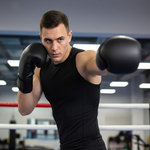 Boxhandschuhe Meteor 4 oz Training, Klettverschluss, PU