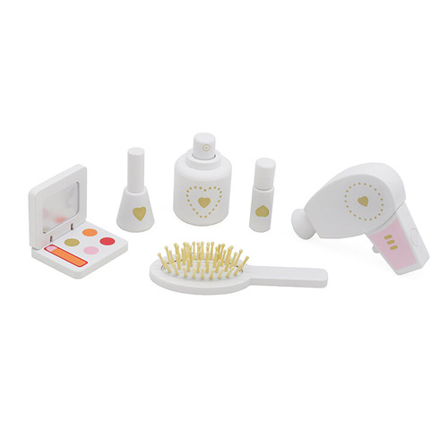 Schminktisch aus Holz mit Zubehör