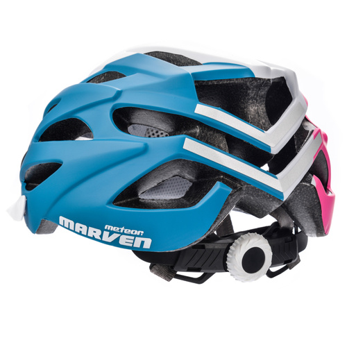 Fahrradhelm Meteor Marven M 55-58 cm rosa/weiß/marine