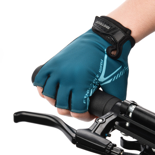 Fahrradhandschuhe Meteor MX11 S dunkelblau/hellblau