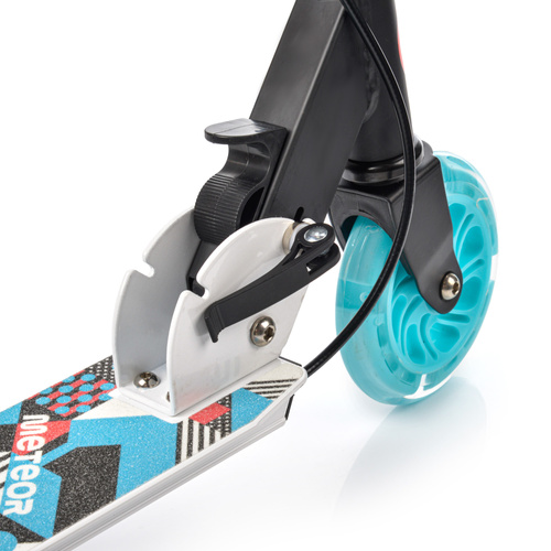 Meteor Dragon-Roller LED-Räder, Handbremse, Klappbar