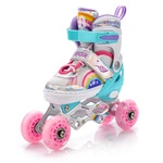 Inlineskates 4-in-1 Meteor für Kinder S 30-33 Rainbow