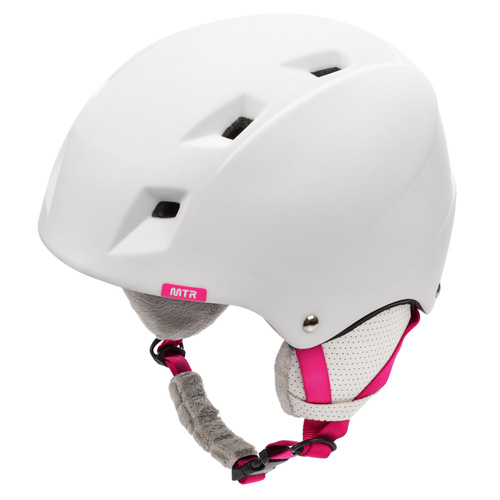 Skihelm Meteor Kiona S rosa/weiss 53-55cm