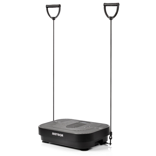 Meteor Vibrationsplatte für Training – Fernbedienung, Widerstandsbänder, Tragfähigkeit 160 kg