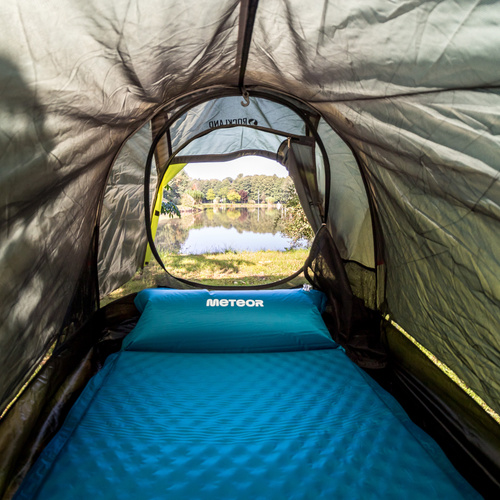 Selbstaufblasbare Matte Meteor 200×66×3,8 cm Meeresfarbe