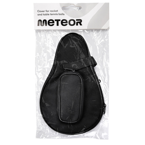 Tischtennisschläger und Ballkoffer Meteor Pro schwarz