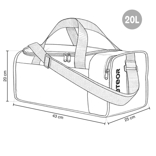 Sporttasche Meteor Nepr 20 l blau/schwarz