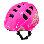 Kinderfahrradhelm Meteor KS08 M 52-56 cm rosa/weiß
