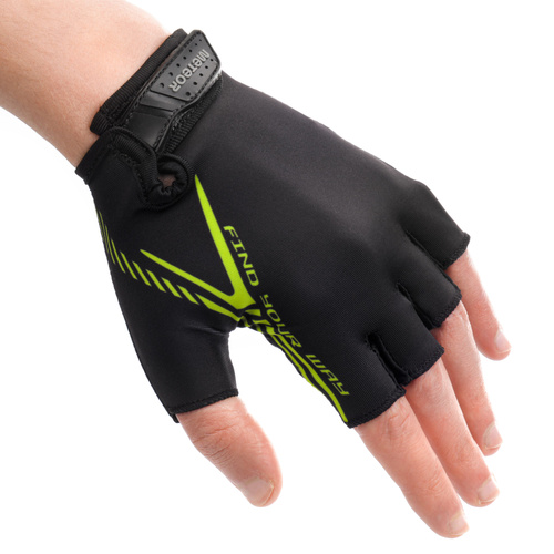 Fahrradhandschuhe Meteor MX12 L schwarz/neongelb