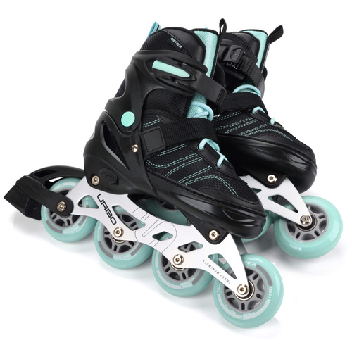 Inlineskates Meteor M 34-37 Urbo schwarz/minzfarben