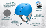 Skihelm Meteor Kiona S blau/weiss 53-55cm
