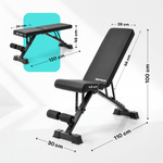 Trainingsbank Meteor klappbar, verstellbar, bis 150 kg