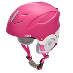 Skihelm Meteor Lumi M 55-58 cm rosa/weiss