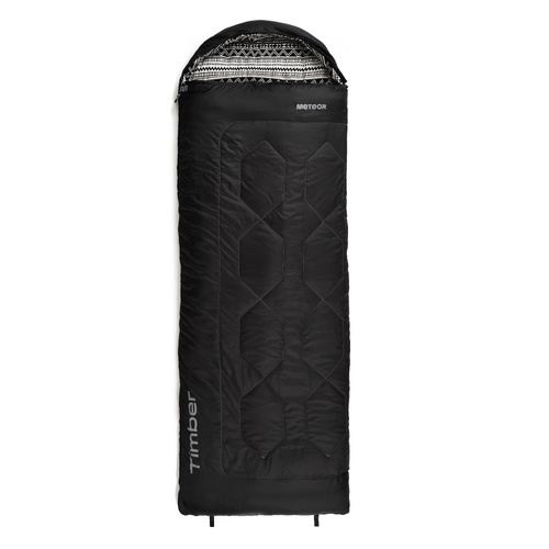 Schlafsack Meteor Timber Baumwolle schwarz