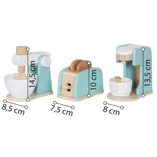 Haushaltsgeräte-Spielset aus Holz